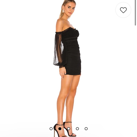 MAJORELLE Zata Dress in Black - Picture 2 of 12